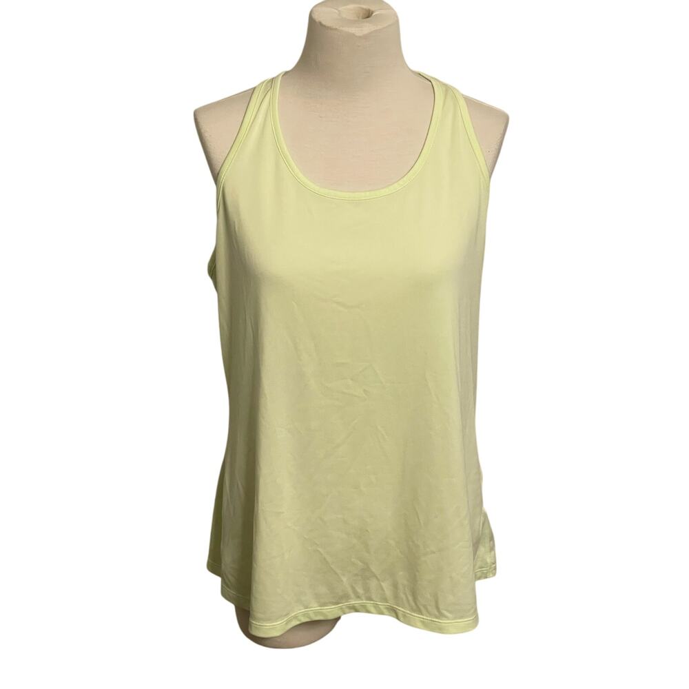Nike Women's Dri-Fit Tank Top Neon Yellow Racerback Athletic Workout‎ Size XL